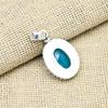 Adorable Blue Chalcedony Gemstone 925 Sterling Silver Jewelry Pendant For Wedding Gift
