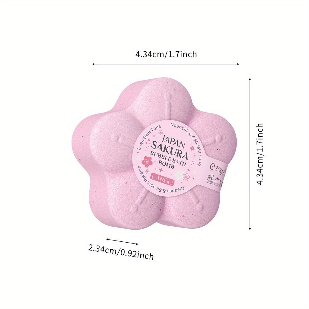 LAIKOU Bubble Small Bath Bombs Body Stress Relief Exfoliating Moisturizing Fragrances Aromatherapy SPA Salt Ball Skin Care 80g