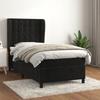 Maison Exclusive - Rete a doghe per letto e materasso Nero 80x200 cm Velluto