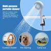 ABS Camping Electric Shower Head Portable Handheld Shower Pump Outdoor Shower Head Kit  Hiking