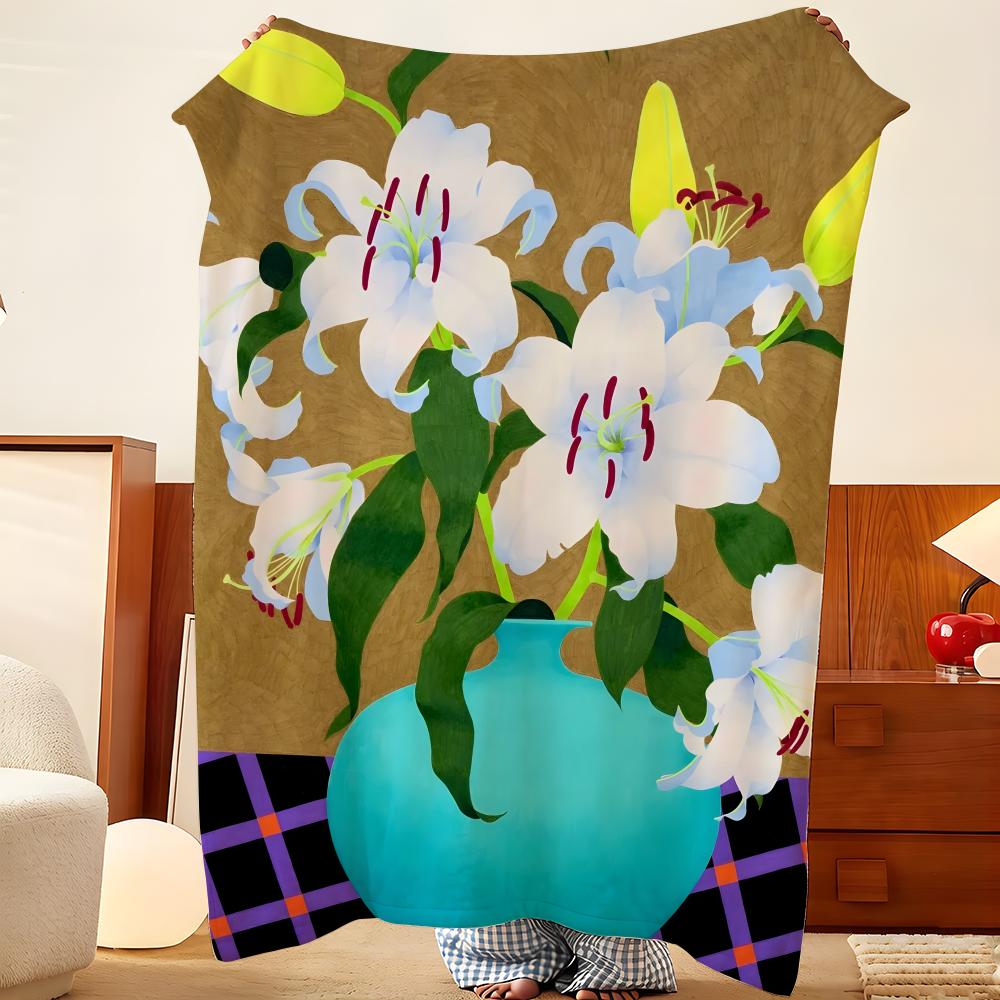 Artist S-Shotaro M-Murakami Throw Flannel Throw Blanket, Lightweight Cozy, Durable Washable Cute Cool