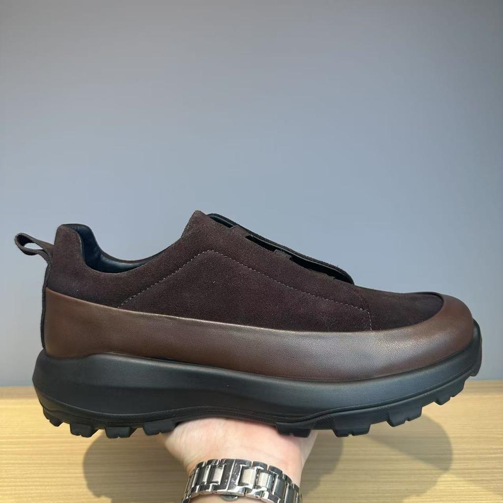 Men'S Shoes New Thick-Soled One-Pedal Lazy Shoes Casual Sports Jogging Shoes Trendy Fashion Little White Shoes