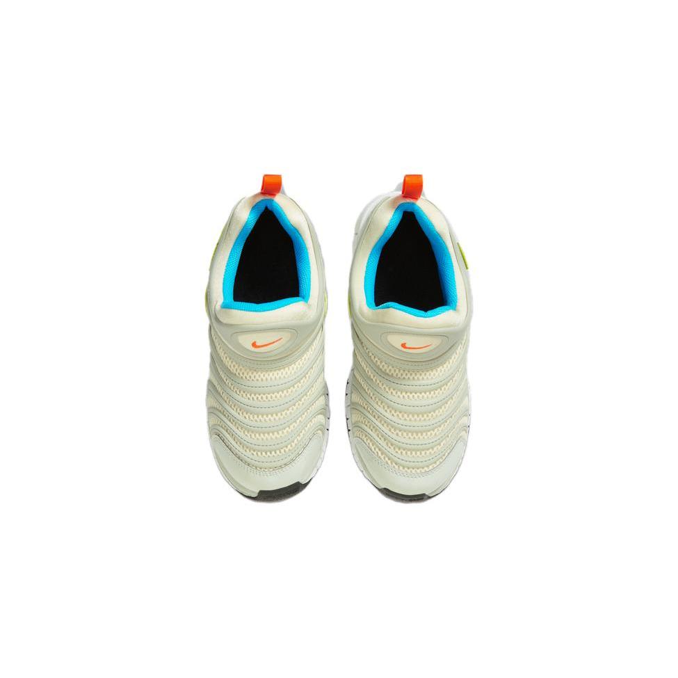 Nike Dynamo Free PS Caterpillar Cushioning Low top Kids Lifestyle Shoes Silver Green Pre school FN3690-180
