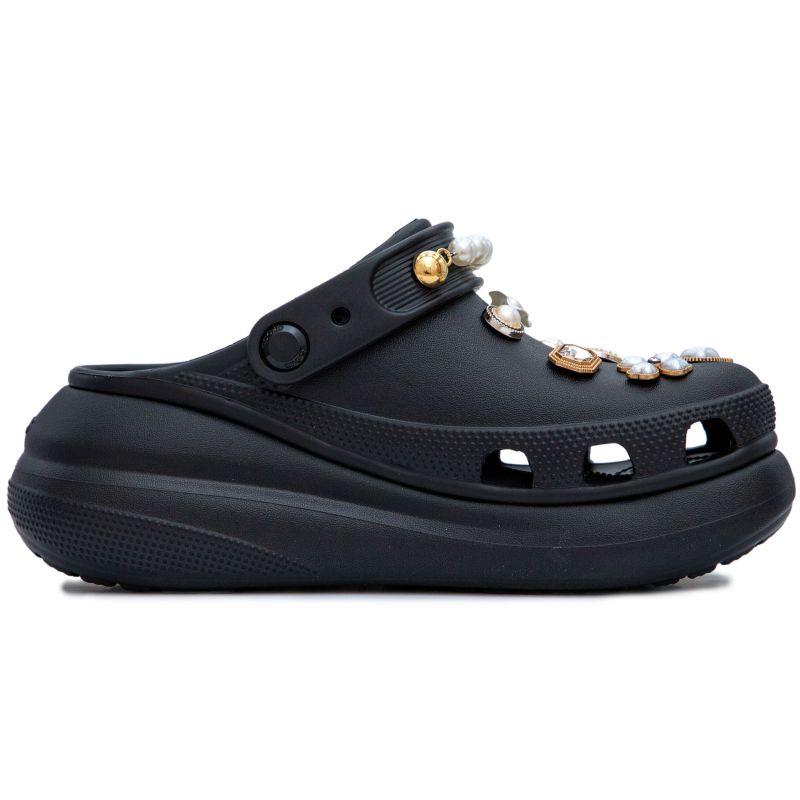 Crocs Button Castle Classic Crush Summer Cool Breeze Hole Shoes Women's Black