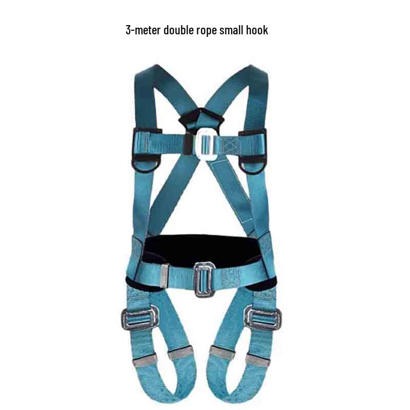 Linpan Outdoor Fall Protection Full Body Safety Harness Set 3m