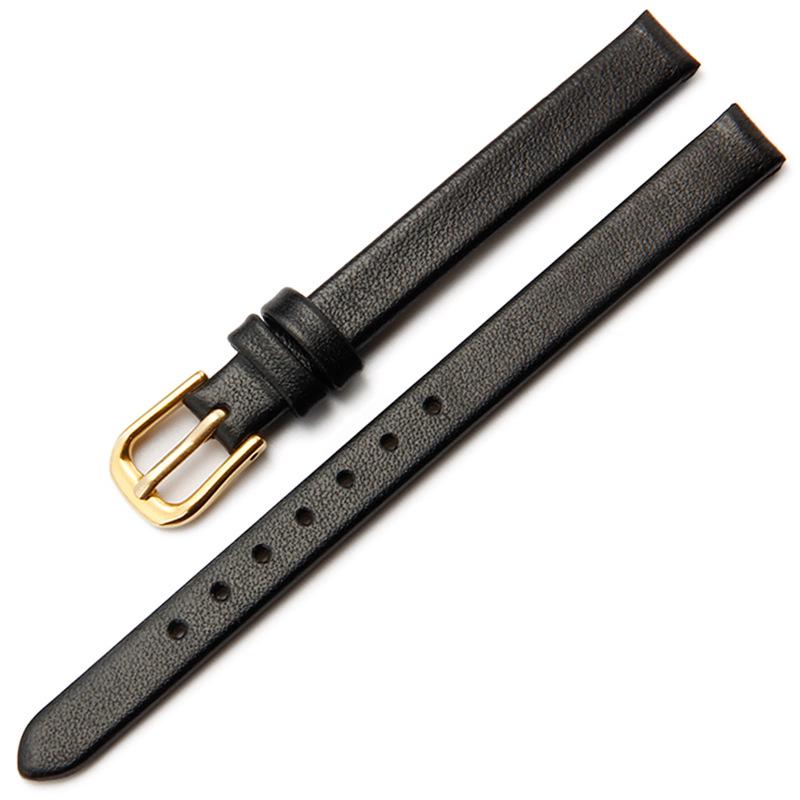 Damski miękki skórzany pasek do zegarka bransoletka - Opcje brązowy/czarny