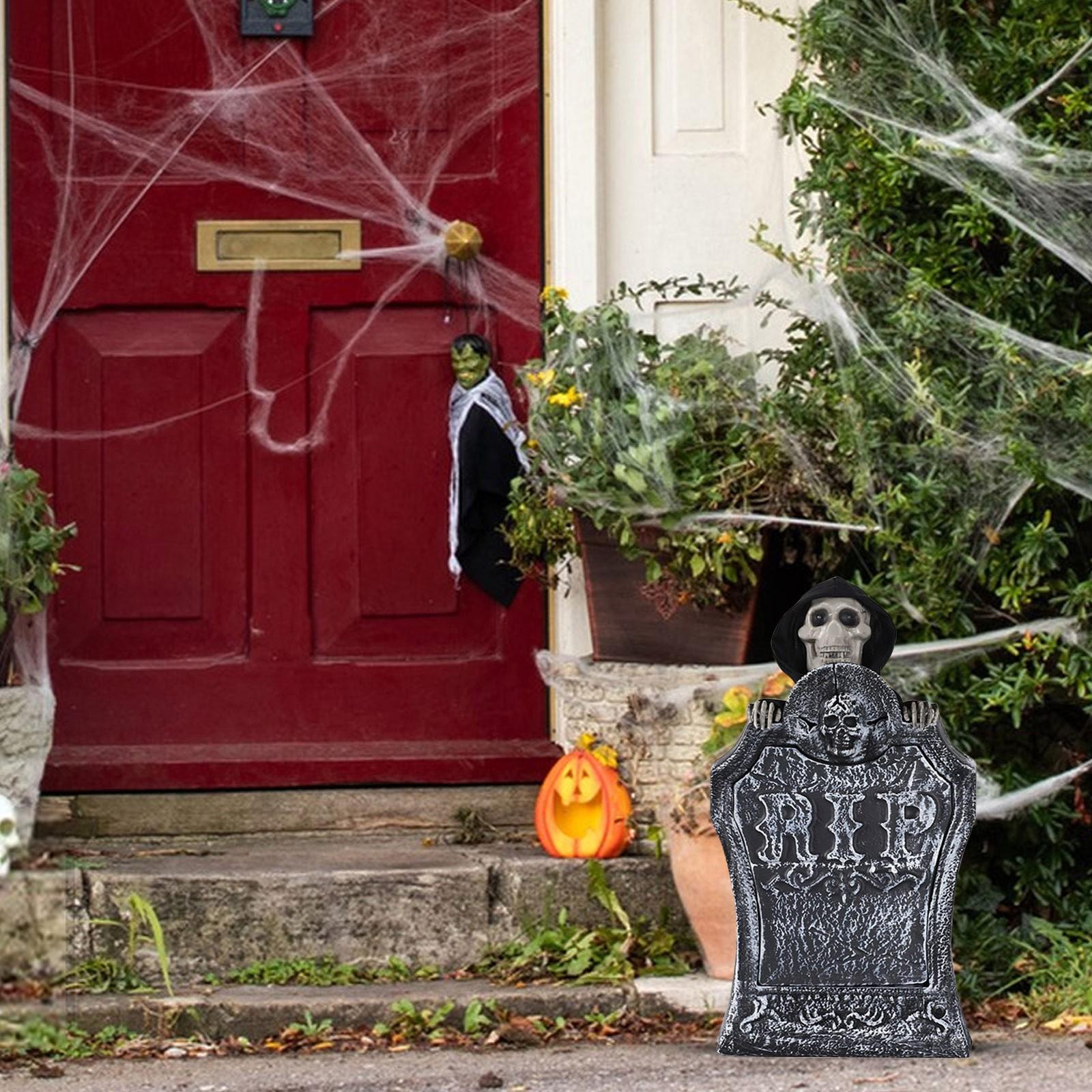 Украшение надгробия на Хэллоуин — фото 4