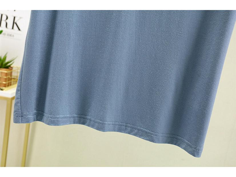 New Summer V-Neck Women's Loose Fit Modal T-Shirt - Solid Color, Short Sleeve Basic Top