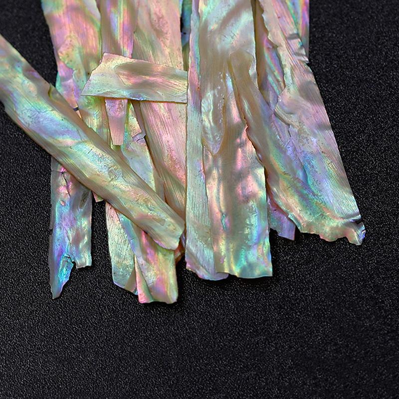 Nägel Abalone Muschel Scheibe Nagelkunst Aufkleber Glitzer Pailletten Fragment 3D Farbverlauf