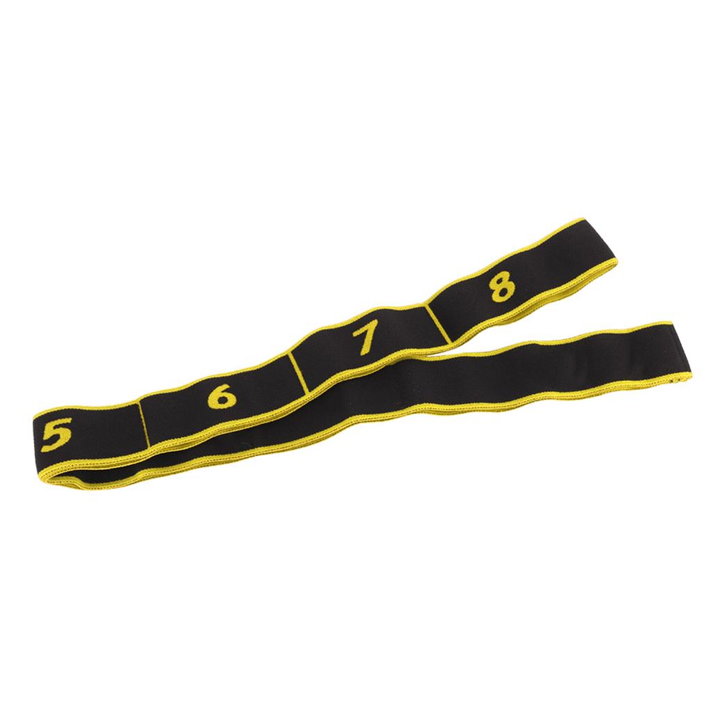 Fitness Elastische Bänder Widerstand Gürtel Yoga Sling Übung Zubehör für Training(Gelb)