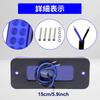 LED Side Marker for and X-STYLE Lights, 12V/24V, 8-LED, Waterproof, Trucks, Trailers, Buses, Vehicles, 4-Pack (Blue)