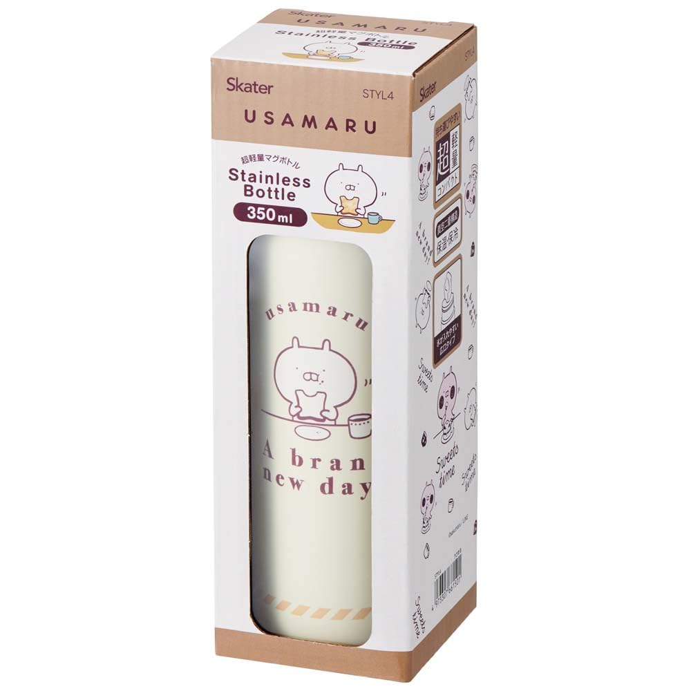 Skater Usamaru 350ml Ultra-Lightweight Stainless Steel Water Bottle STYL4-A