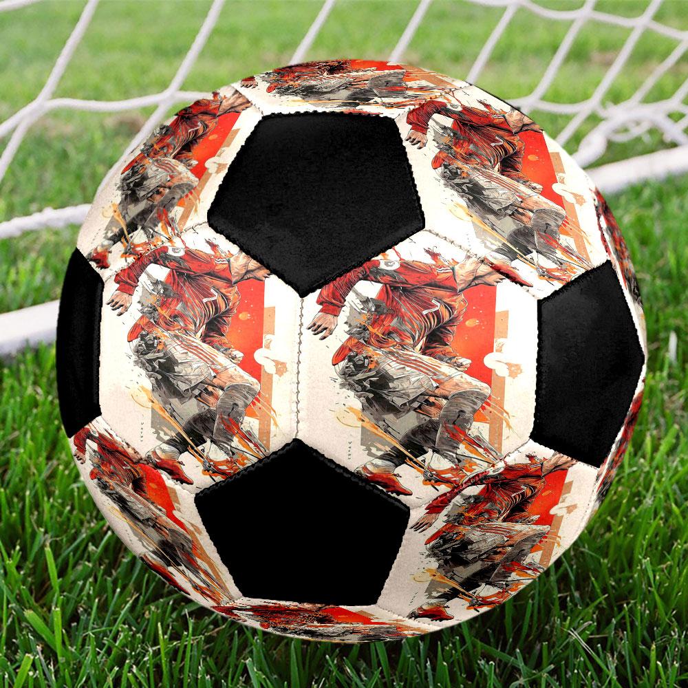 Size 5 Printed Football Resistant Outdoor Training Soccer Ball