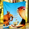 Ice Age Continental Drift1 printed throw blanket—lightweight,soft,warm;versatile blanket for all seasons—perfect as &air-conditioning throw,nap blanke