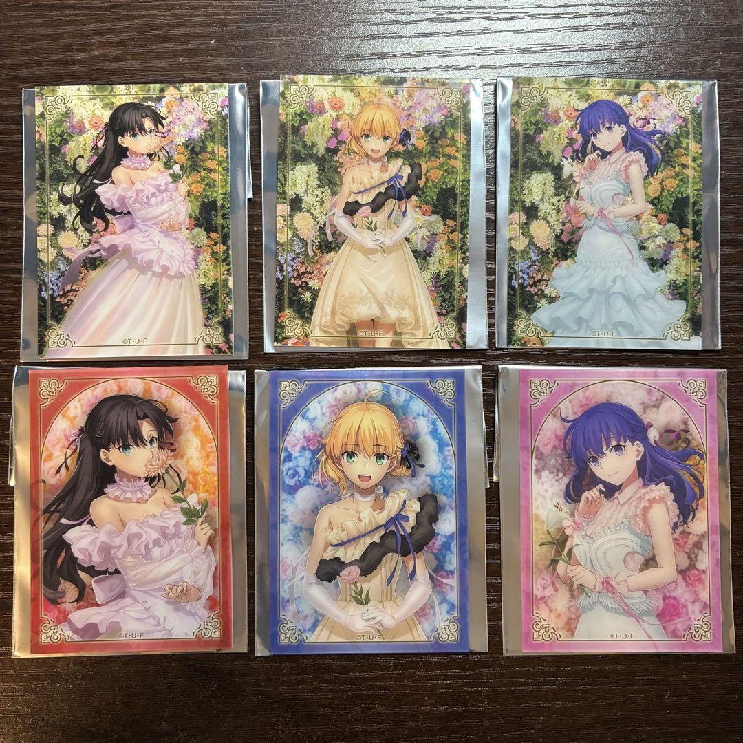 

[USED] Fate/stay night 20th anniversary clear card Rin Saber Sakura complete