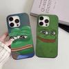 Internet Meme Sad Pepe The Frog Phone Case For IPhone 17 16 15 14 Plus 11 12 13 Pro Max Shockproof Protection Soft Back Cover