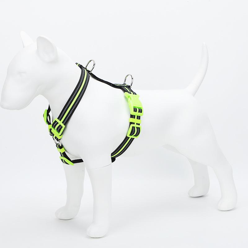 Pet Harness Adjustable Reflective Dog Harness Strong & Durable Double Stitched Harness for Small and Medium Dog Training Running