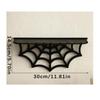 Arachnid Web WallMounted Shelf DarkThemed Gothic Black for Goths, Collectors,