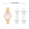 Fashionable and luxurious fashionable women's quartz watch round diamond-encrusted alloy material, suitable for daily wear and C