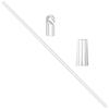 Window Blind Replacement Wand Tilt Rod Transparent Hook Vertical Blinds Control Handle Stick Blinds Rod Blind Wand