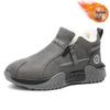Men's One-Step High-Top Winter Sneakers: Velvet-Lined, Warm, Non-Slip Casual for Work & Driving
