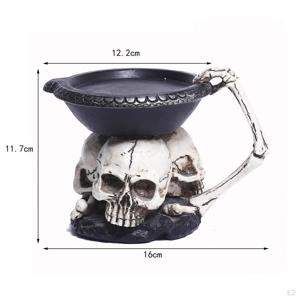Halloween-Kerzenhalter, Diffusor für ätherische Öle, dekoratives Skelett-Teelicht