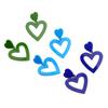 3 Pieces Sturdy Acrylic Heart Drop Earrings Comfortable Wear and Stylish for Everyday Wear and Special Occasions