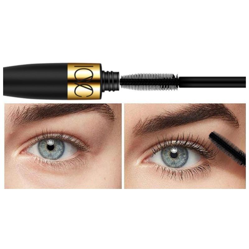 5D Seiden-Mascara für große Augen, stark und langanhaltend, schwarzer Inhalt und Länge, wasserfest und nicht klumpend, verlängernder Mascara