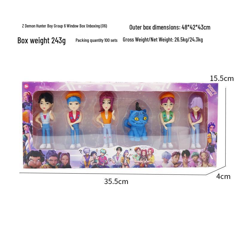 Cross Demon Hunter Rumi & Mimi K-Pop Figure Model Blind Box Ornament