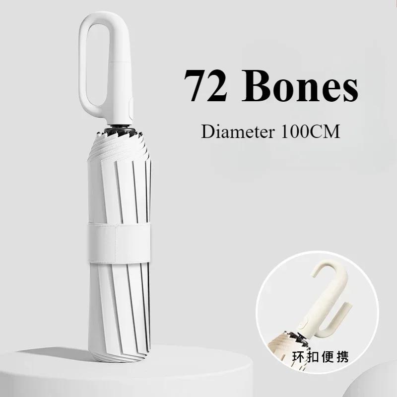 72 Bone Windproof Umbrella Reinforced Automatic Folding Large Size Sun Uv Protection Anti-Storm Travel Parasol