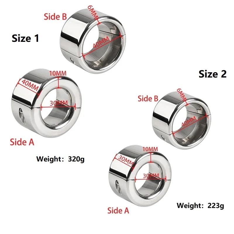 Metal Stainless Steel Scrotum Bondage Pendant Penis Tensioner Delay Exercise Lock Stem Ring Adult Sex Product