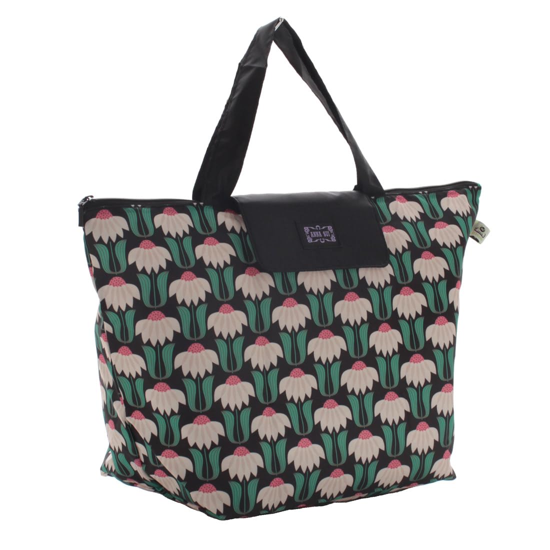 

Eco Bag My Bag Retro Flower Green Sui [ANNA SUI] (Отсрочка) Zippered (В упаковке) [Anna 000298-0003-01 зелёный