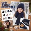 Winter Warm Wool Hat, Scarf, And Gloves Three-Piece Set - Windproof Adult Knitted Hat And Protective Gloves