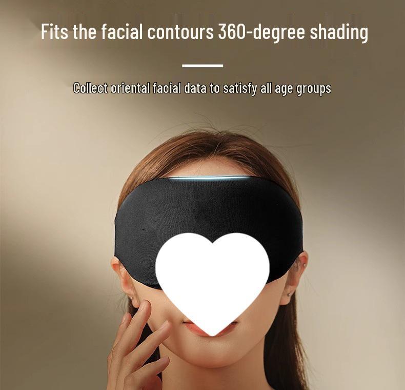 Nasal Wing Memory Foam Blackout Eye Mask for Sleep and Eye Fatigue Relief