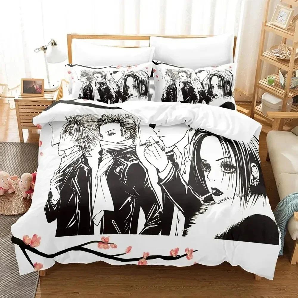 Anime Nana Black Stones Bedding CollectionDuvet Cover Comforter Bed Collection Quilt Cover PillowcaseKing Queen Twin Size Boys Girls Adultse