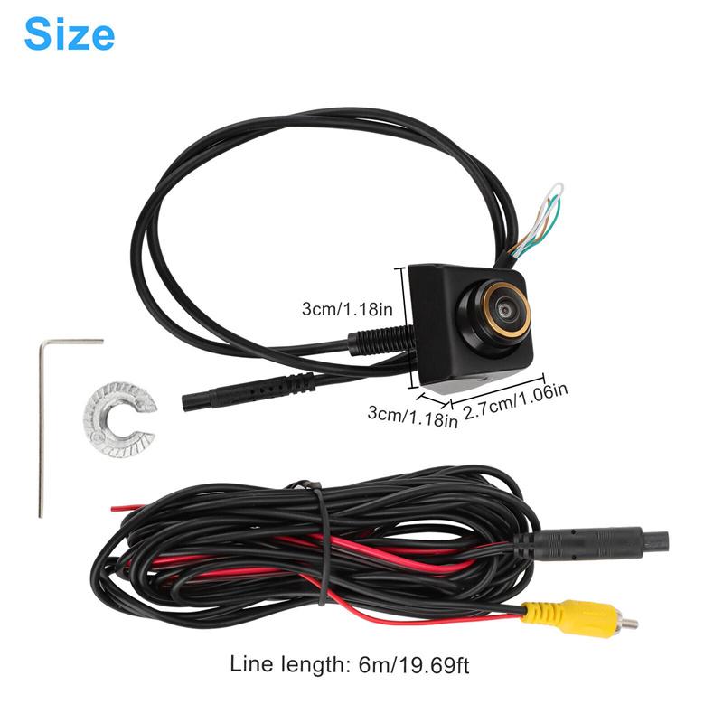 Ahd 1920X1080P Car Rear View Camera 170Fahrenheitisheye Golden Lens Full Hd Night Vision Vehicle Reversing Front Cameras