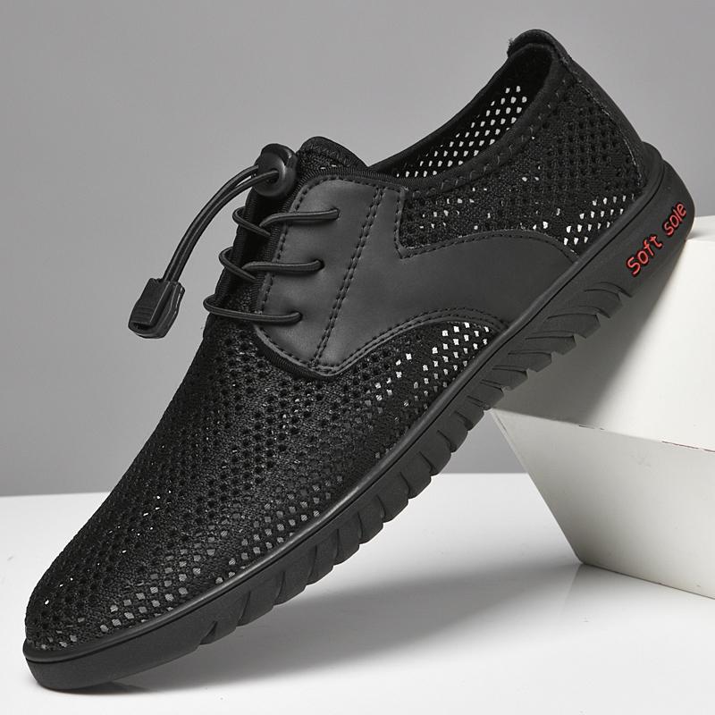 Fashion Summer Outdoor Travel Running Casual Shoes Men's Mesh Sports Shoes Fashion Mountaineering Breathable Lightweight Anti Slip Shoes