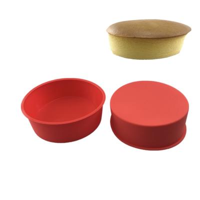2pcs/set 6-inch Round Silicone Cake Shaper Mold Baking Accessories Baking  Tray