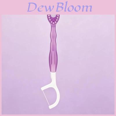 Portable Five In One Soft Bristle Toothbrush And Floss Pack With Bubble Beads For Travel And Daily Use