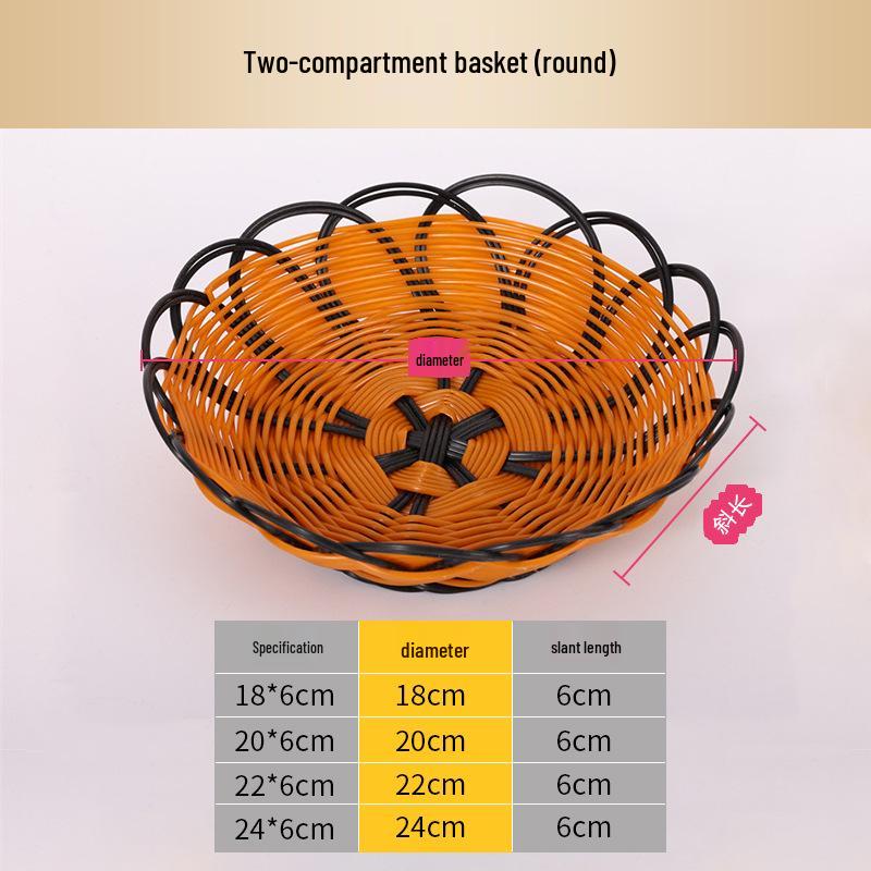

Набор плетеных корзин для фруктов и закусок 18 cm x 6 cm