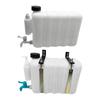 Mount Water Tank 14 Liter 18.5x11.4x6.3inch with Faucet Plastic Structure for Long Distance Drivers Accessory Multipurpose