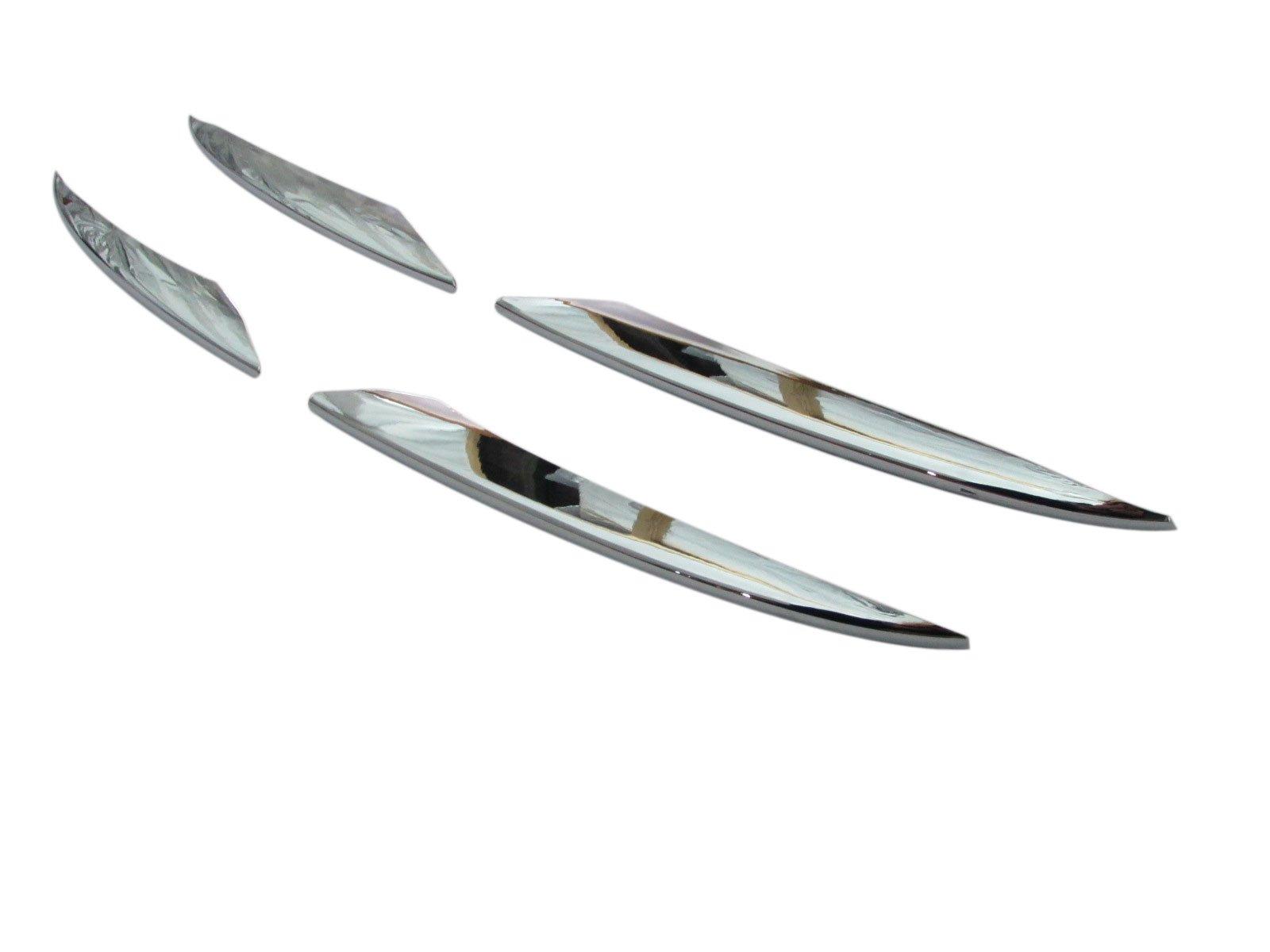 BRIGHTZ Chrome Front Bumper Duct Cover for Station Wagon W213 W213 Station Wagon E200 E220d E250 E400 28293 E-Class [FRO-ETC-MID-005]