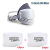 Dust-proof Half Face Mask with Filter, Cotton Respirator, Anti Industrial Construction, Dust Haze Fog, Safety  Mask, 20Pcs