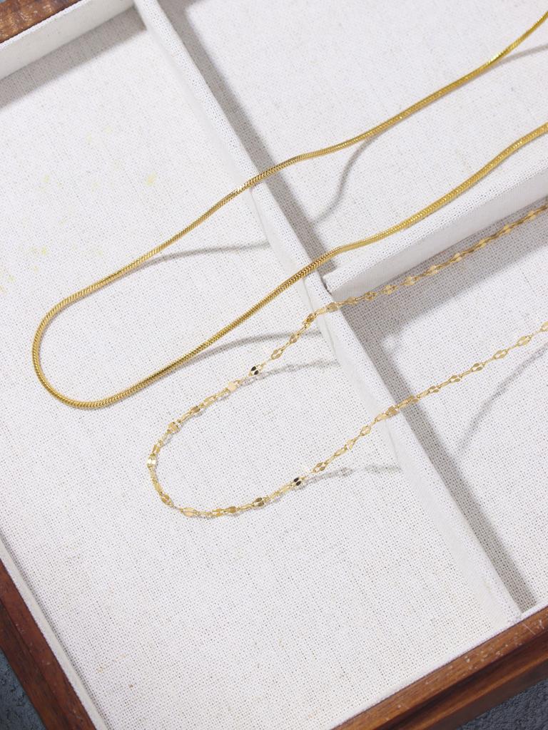 Minimalist Stainless Steel Women's Necklace Set for Daily Jewelry