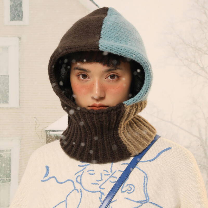 CARA PARK Wool Knit Balaclava 23FW Brown BROWN