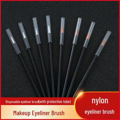 Einweg Nylon Eyeliner- & Lippenpinsel mit Kappe – Wasserdichtes Make-up-Werkzeug