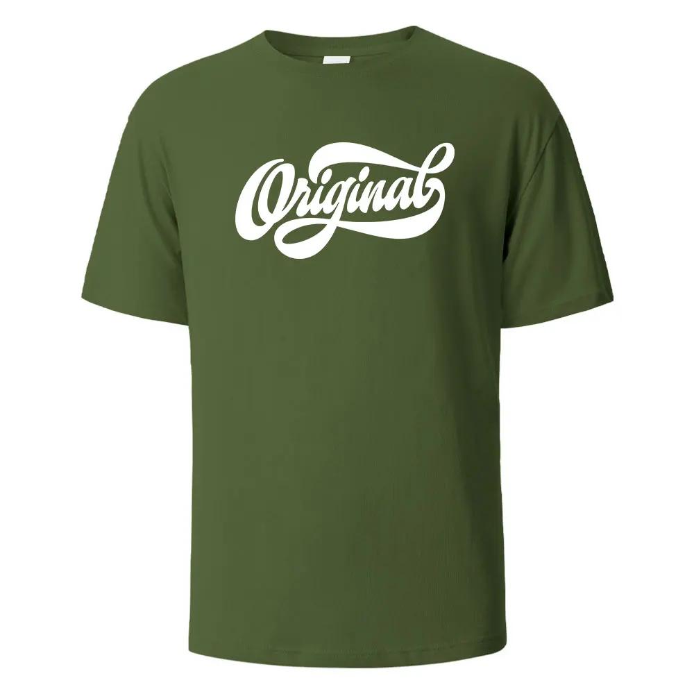 

Оригинальная футболка с принтом для мужчин Wowen 100% хлопок летняя удобная дышащая с коротким рукавом базовая футболка с круглым вырезом оверсайз 4XL