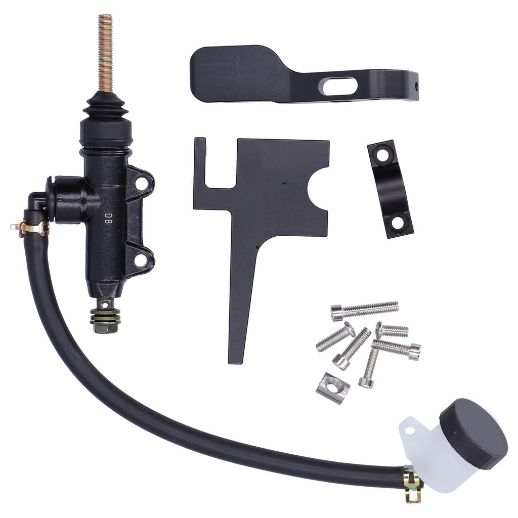 7 8in Motosiklet Debriyaj Başparmak Fren Kolu Arka Ana Pompa Silindir Gidon Kiti Alüminyum Alaşım