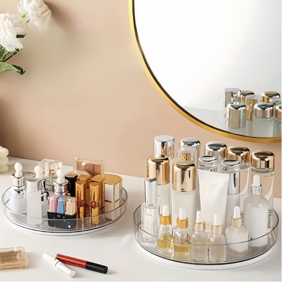 Multi-Functional Non-Slip Rotating Storage Rack for Kitchen & Cosmetics