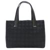 Used Tote Bag PM New Travel Line Jacquard Nylon/leather Black COCO Mark